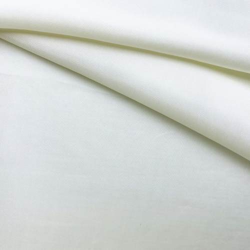 Ткань Вискоза   белого цвета однотонная 17325