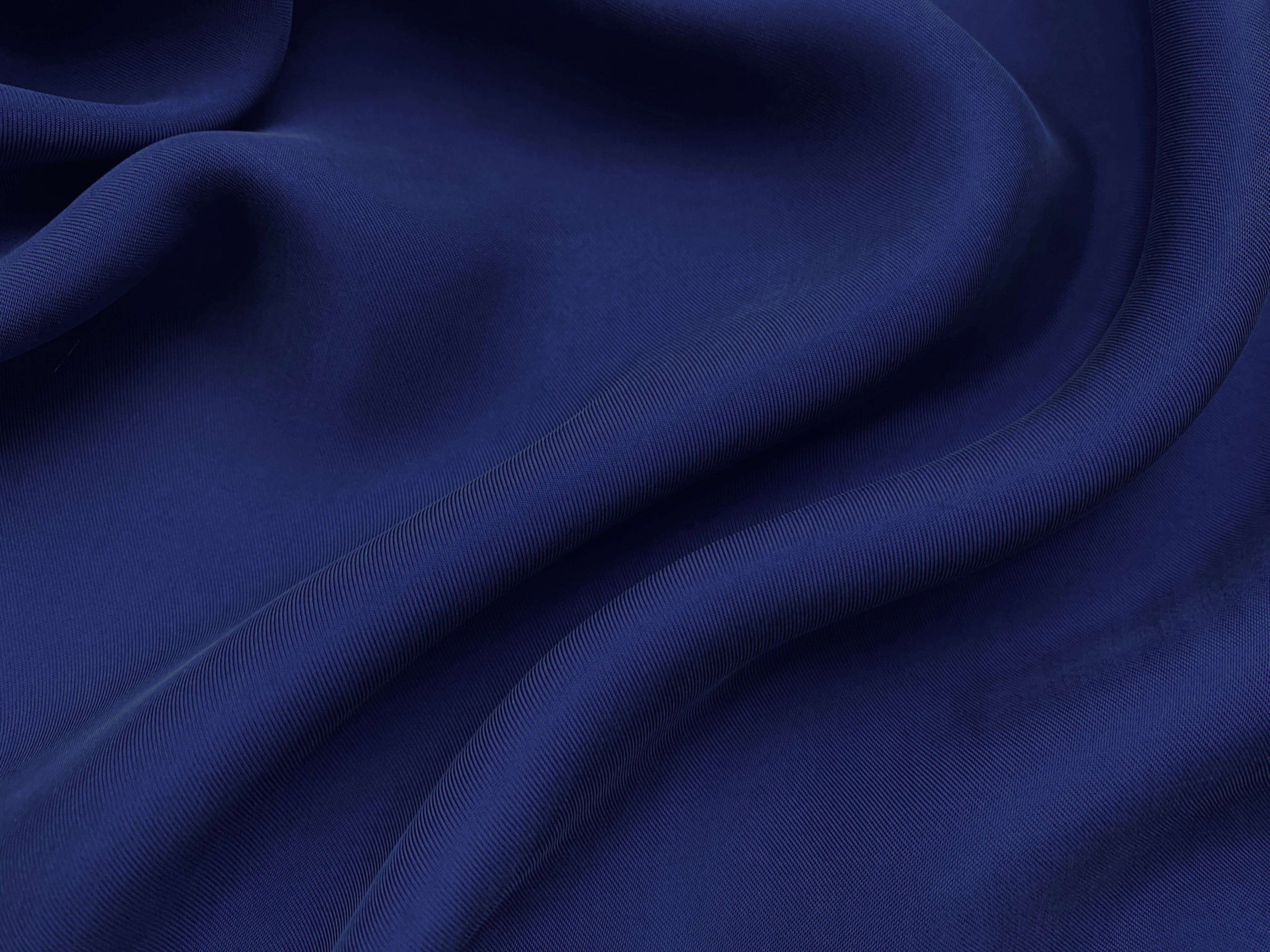 Ткань Вискоза синего цвета однотонная   17332 2