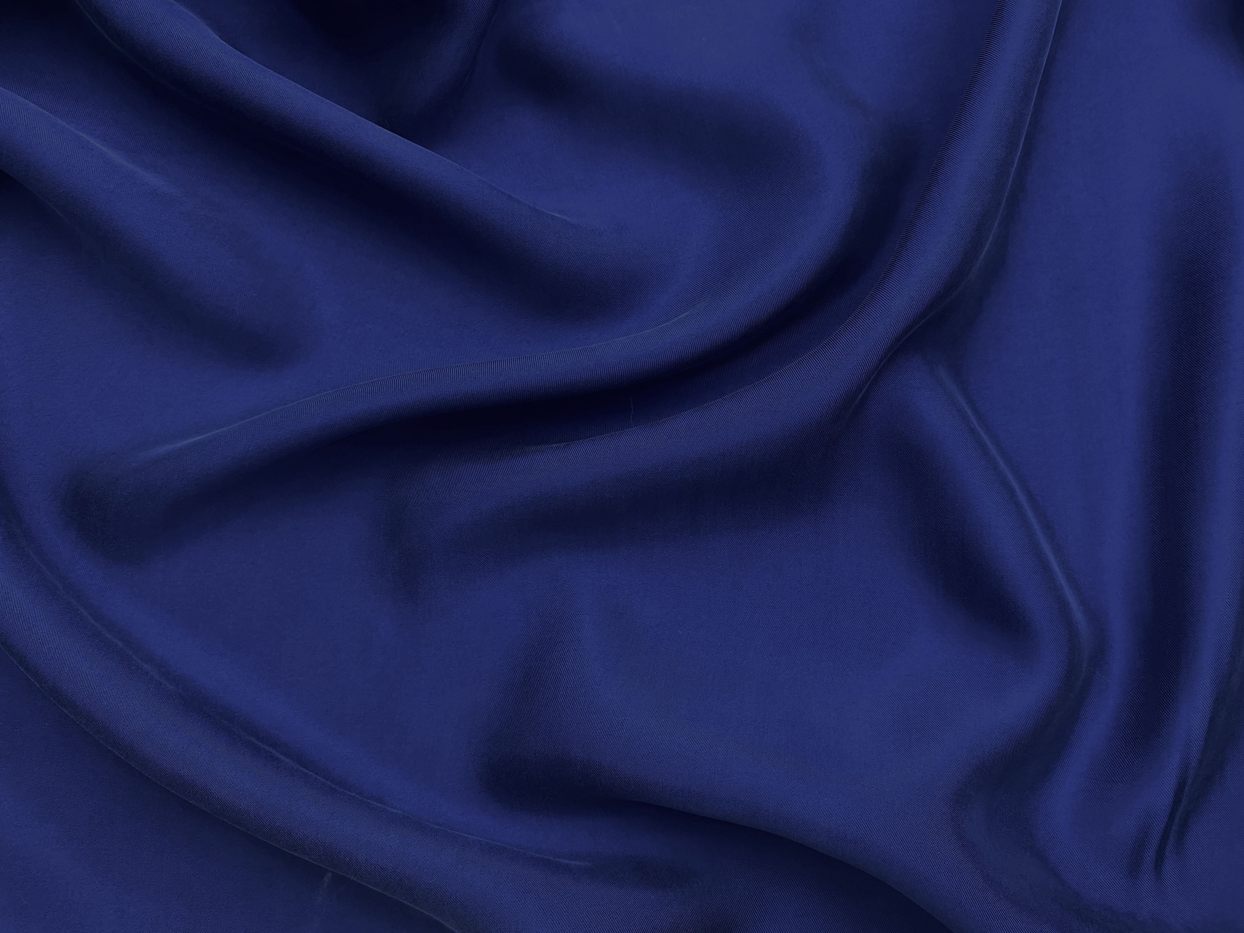 Ткань Вискоза синего цвета однотонная   17332 3