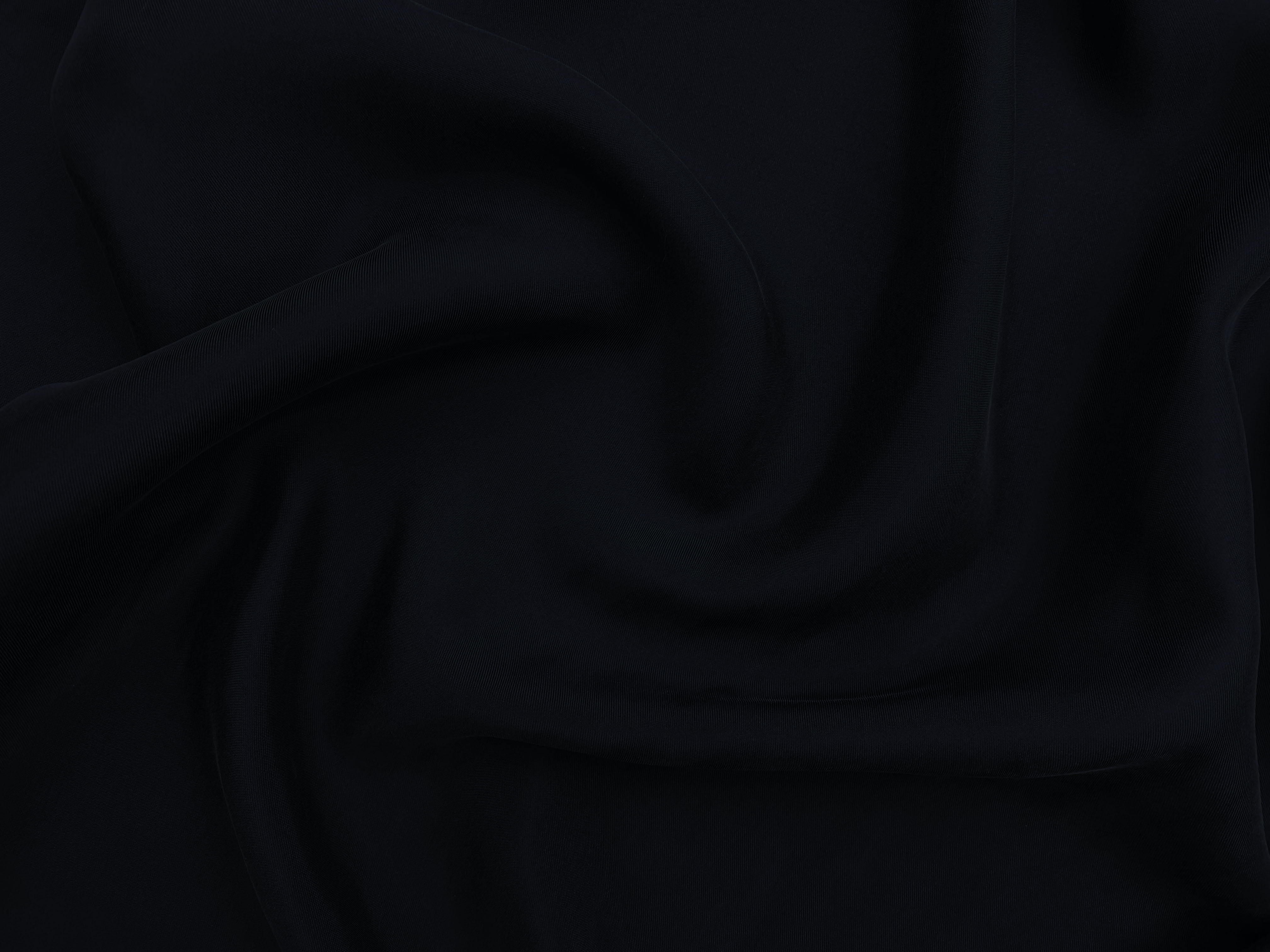 Ткань Вискоза  чёрного цвета однотонная 17331 3