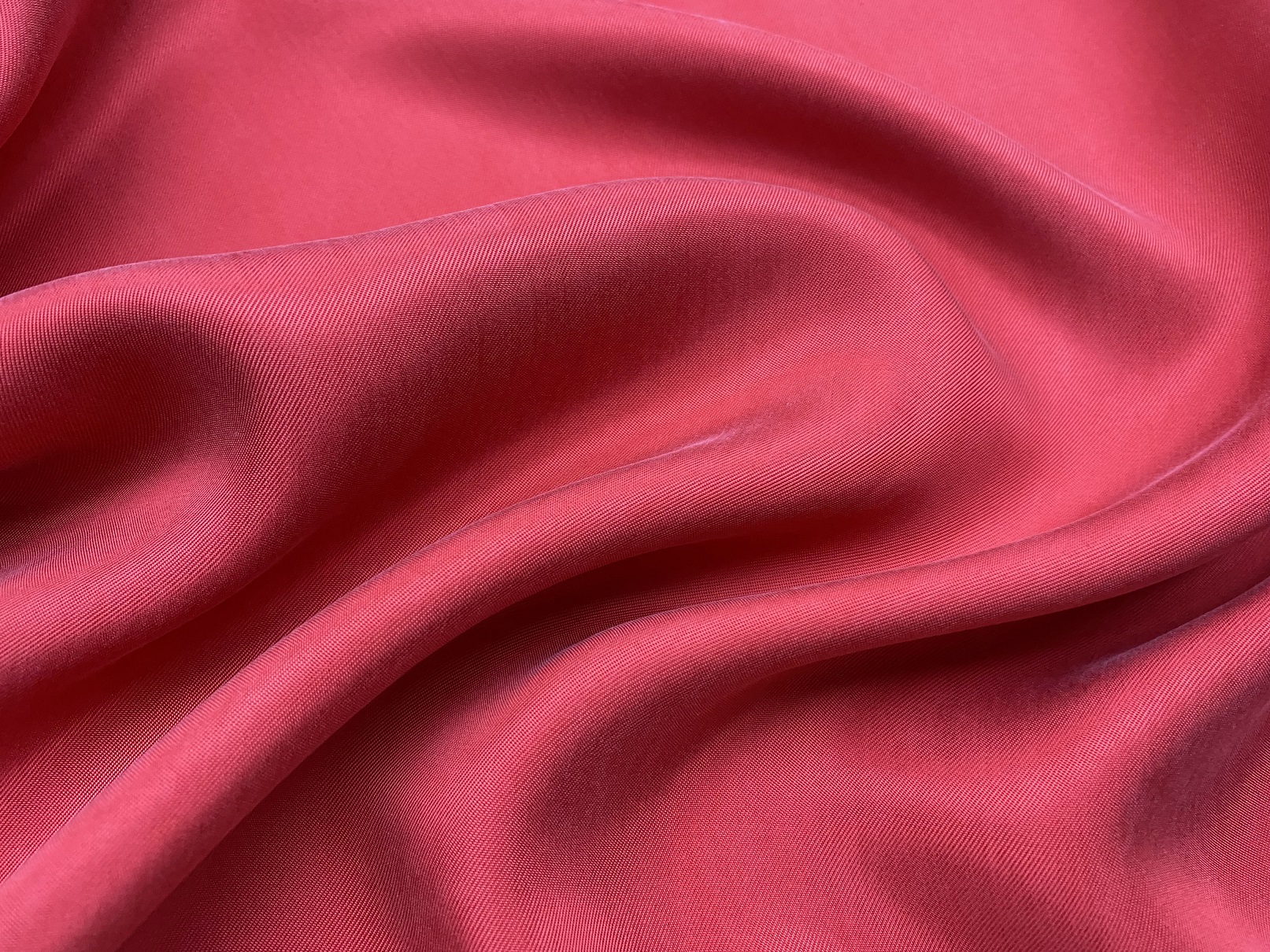 Ткань Вискоза ягодного цвета однотонная 17328 2