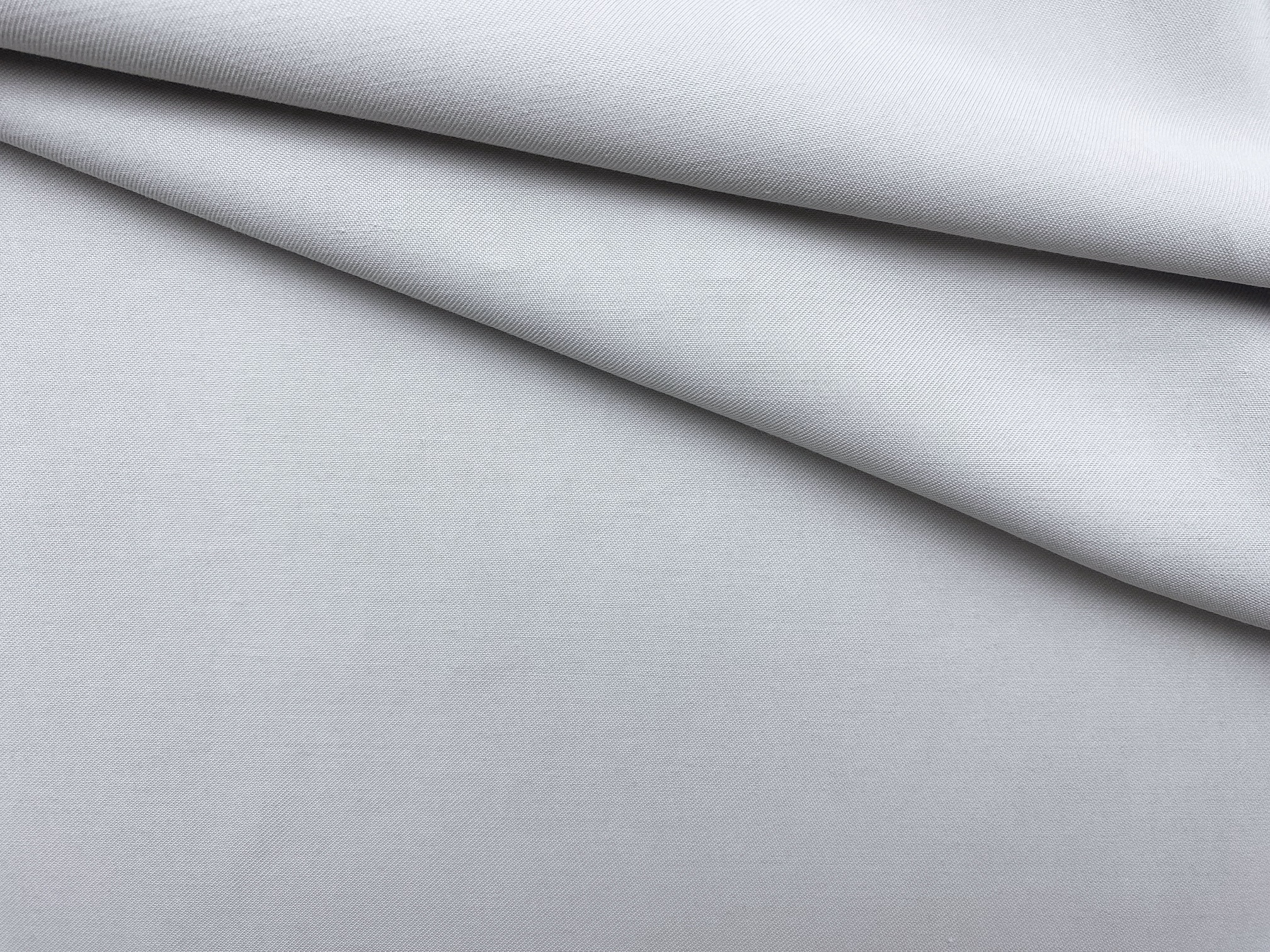 Ткань Твил  светло-серого цвета однотонная 17355 1