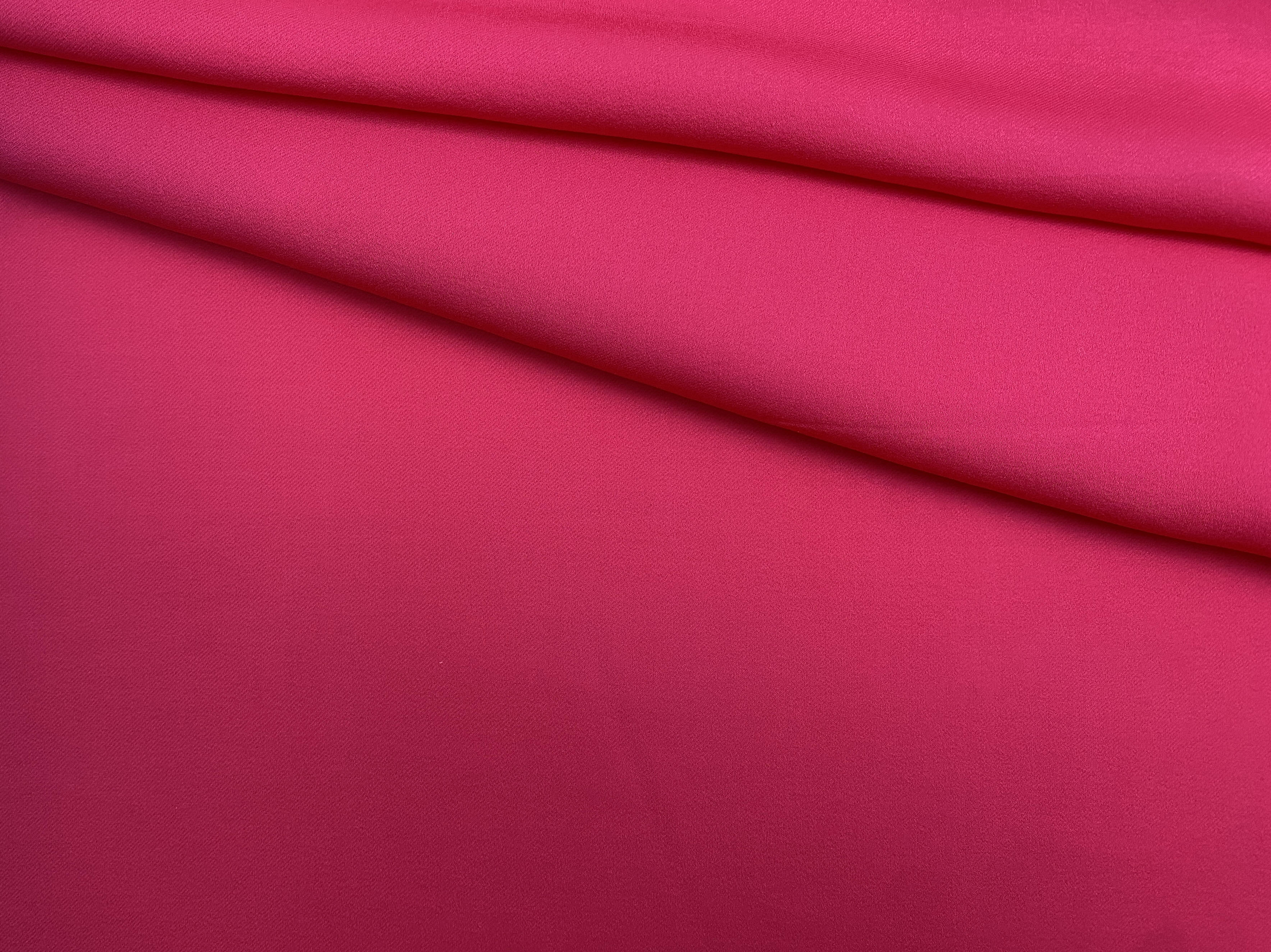Ткань Крепдешин  розового цвета 46829 1