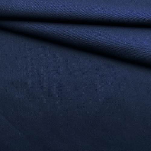 Ткань Хлопок тёмно-синего цвета однотонная  16844