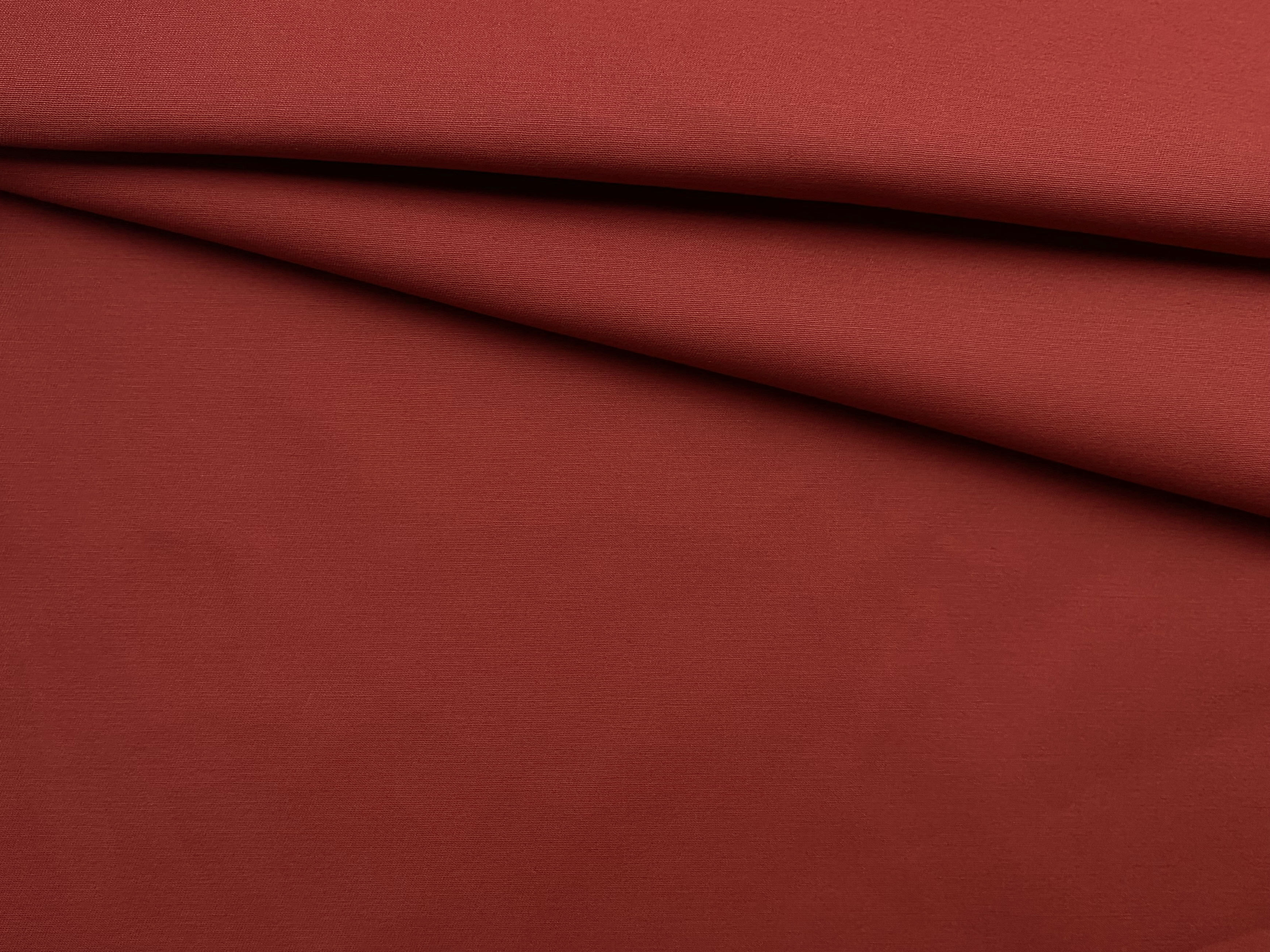 Ткань Хлопок  терракотового цвета однотонная 16847 1